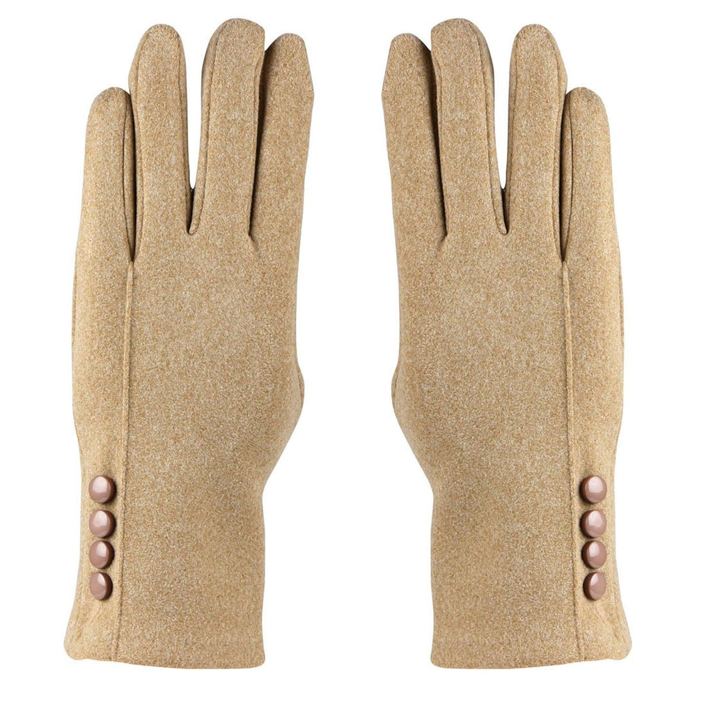 Women's designer Gloves - Brown