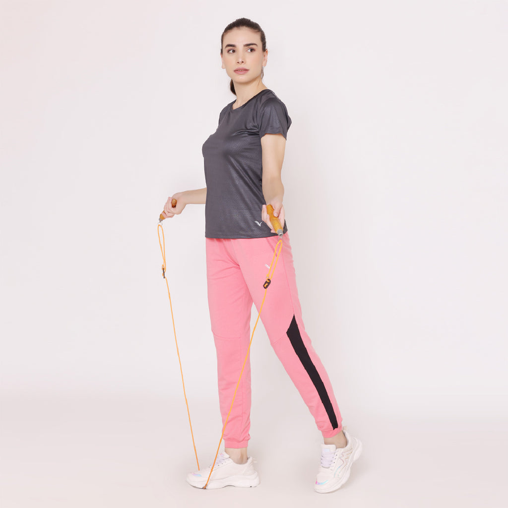 Women Fashion Jogger Pants - Peach