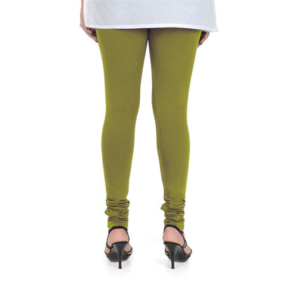 Vami Women's Cotton Stretchable Churidar Legging - Grass Hopper - Bonjour Group