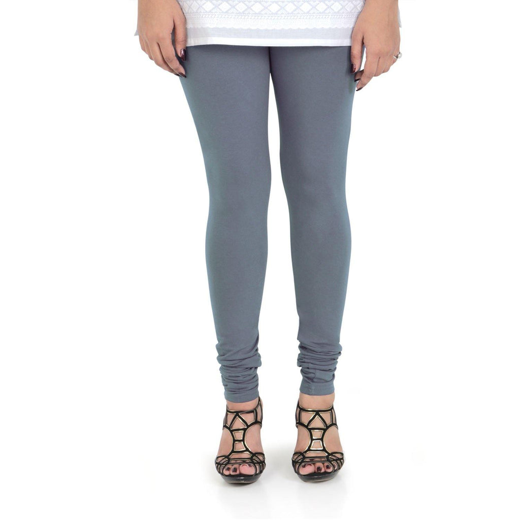 Vami Women's Cotton Stretchable Churidar Legging - Wild Dove - Bonjour Group