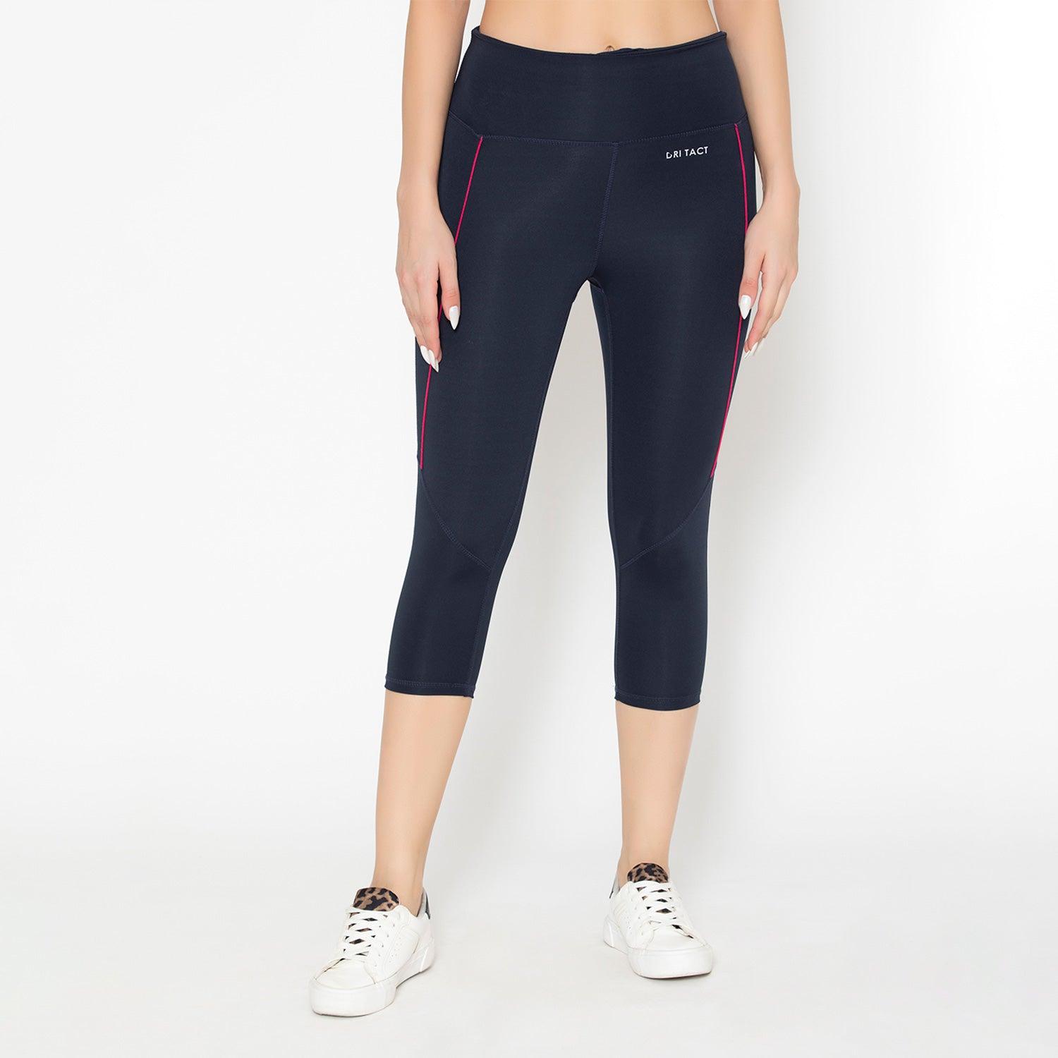 Ladies Gym Capri - Navy  