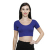 Vami Women's Cotton Stretchable Readymade Blouses - Ink Blue - Bonjour Group