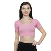 Vami Women's Cotton Stretchable Readymade Blouses - Light Pink - Bonjour Group