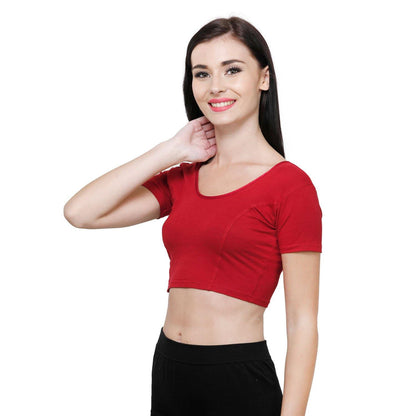 Red color ladies blouse
