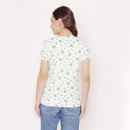 Printed Casual T-Shirt For Ladies