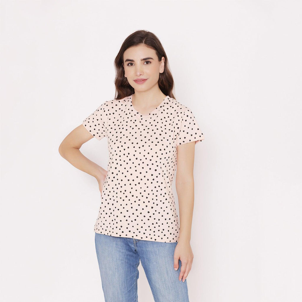 Printed Half Sleeve Casual T-Shirt