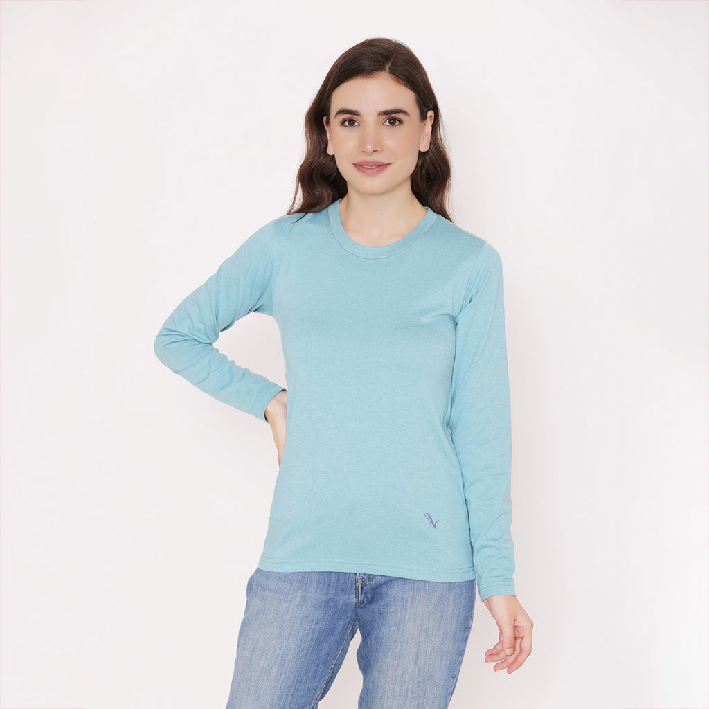 Women's Cotton T-Shirt - Teal