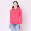Women's Hoodie Jacket - Bright Rose