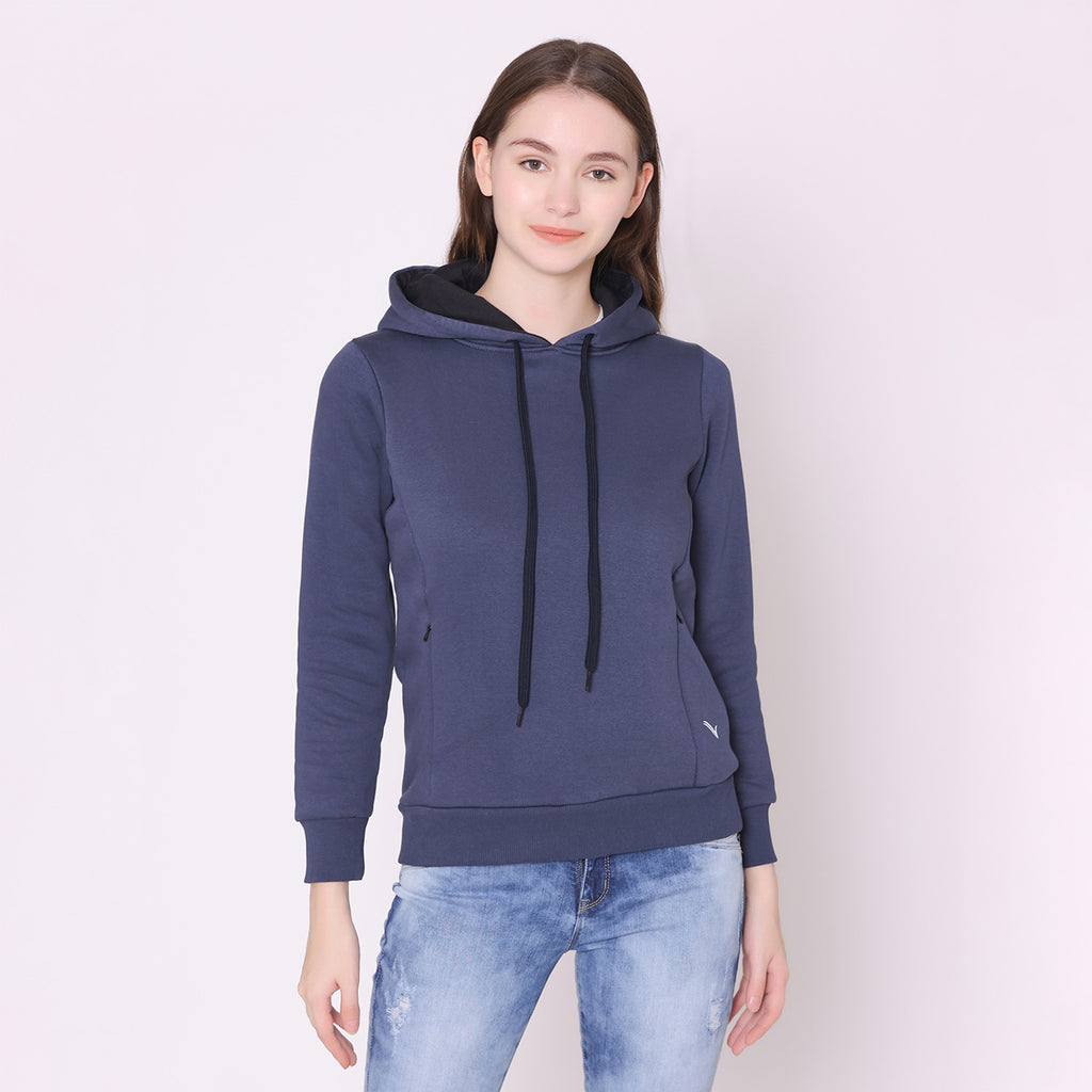 Women's Hoodie Jacket - Navy