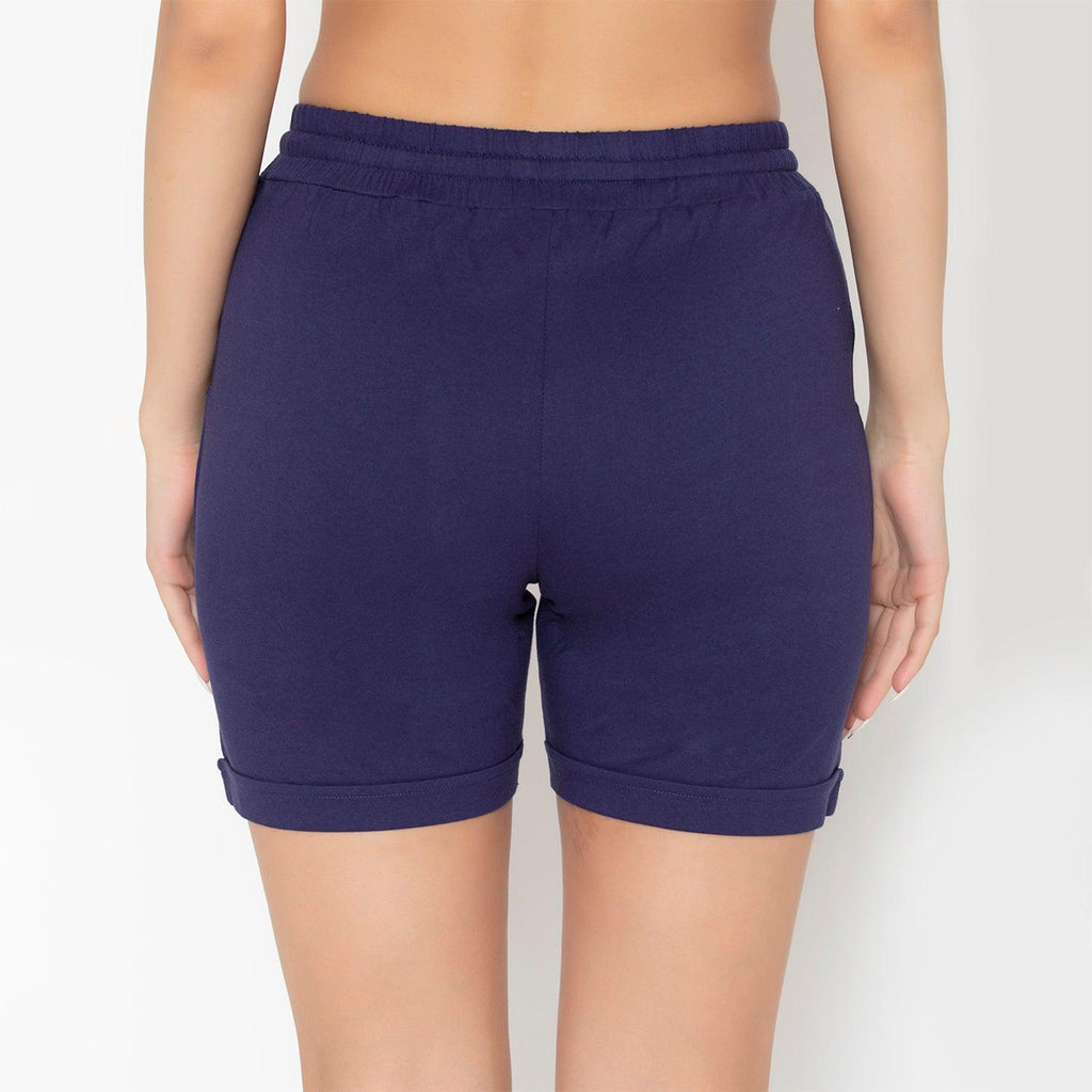 Plain Knitted Shorts For Women - Astral Aura – BONJOUR