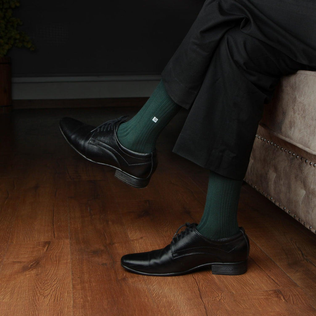 Men's Premium Green Formal Socks