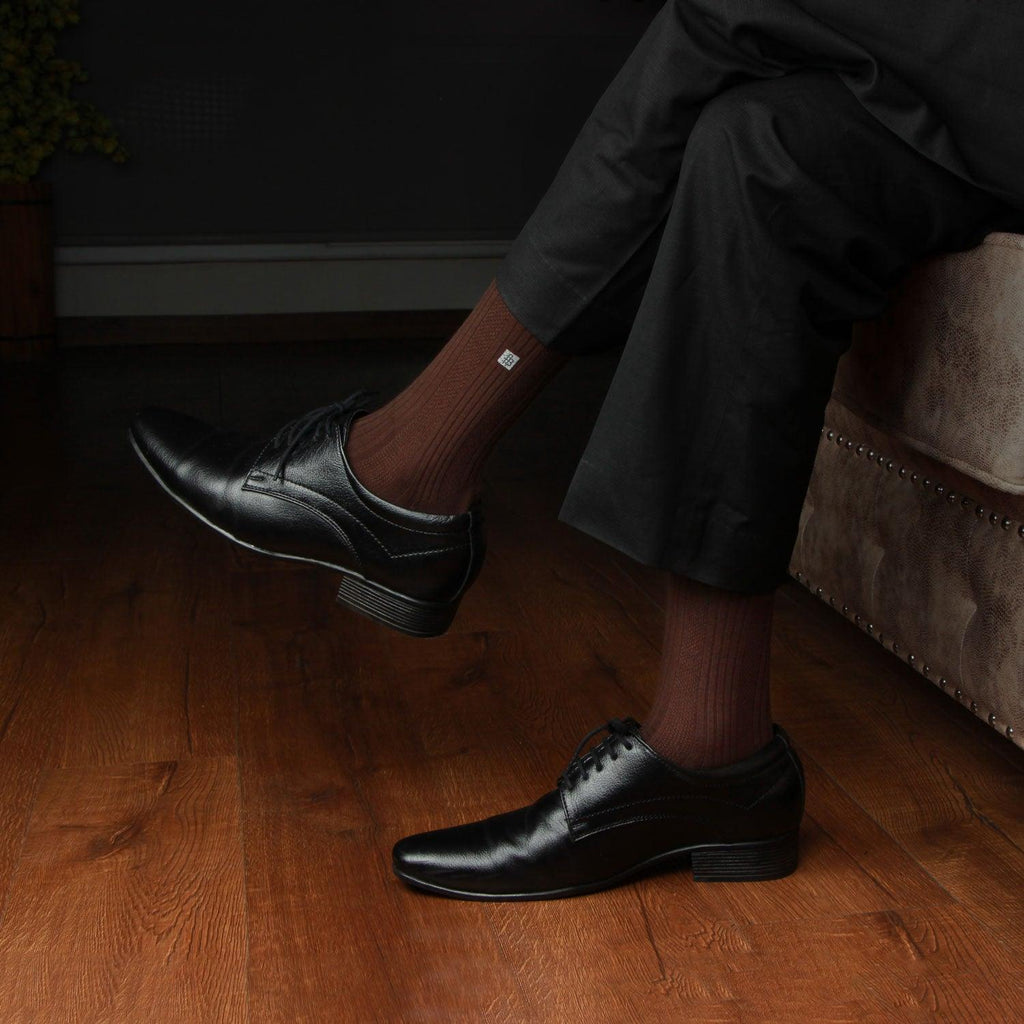 Men's Premium Brown Formal Socks