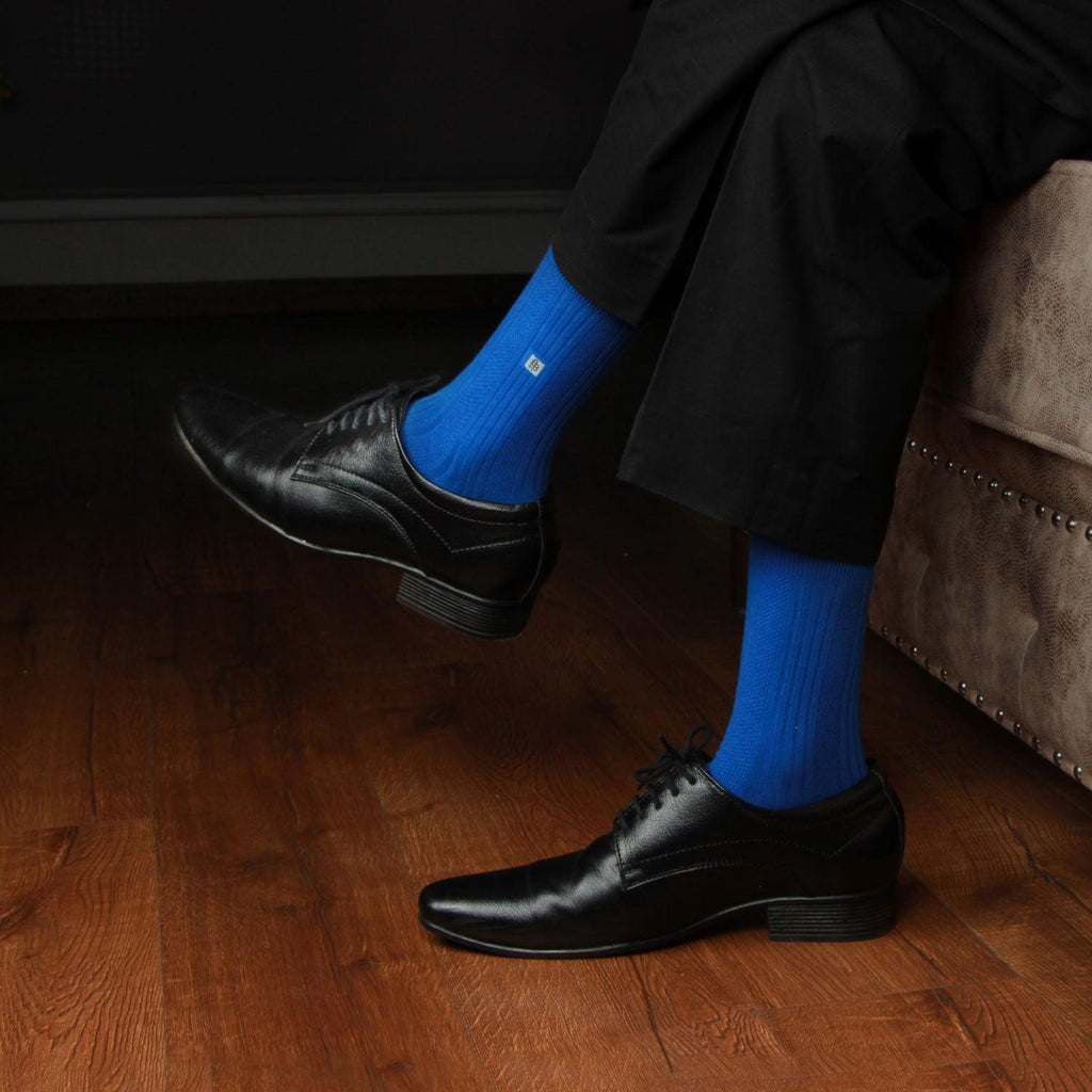 Men's Premium Blue Formal Socks