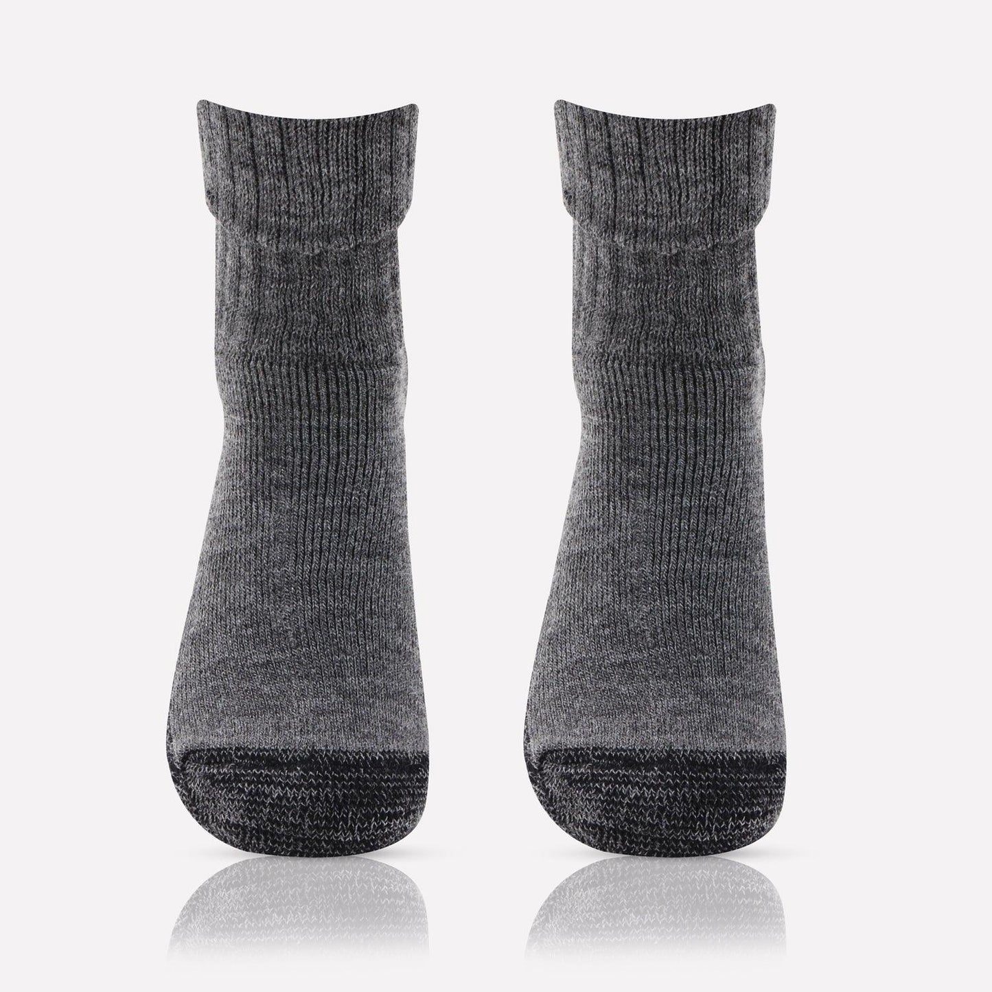 Women's Woolen Anthra Color Anti-Skid (Gripper) Indoor Socks 