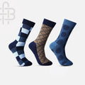 Men Formal Full Length Office Socks - Pack Of 3