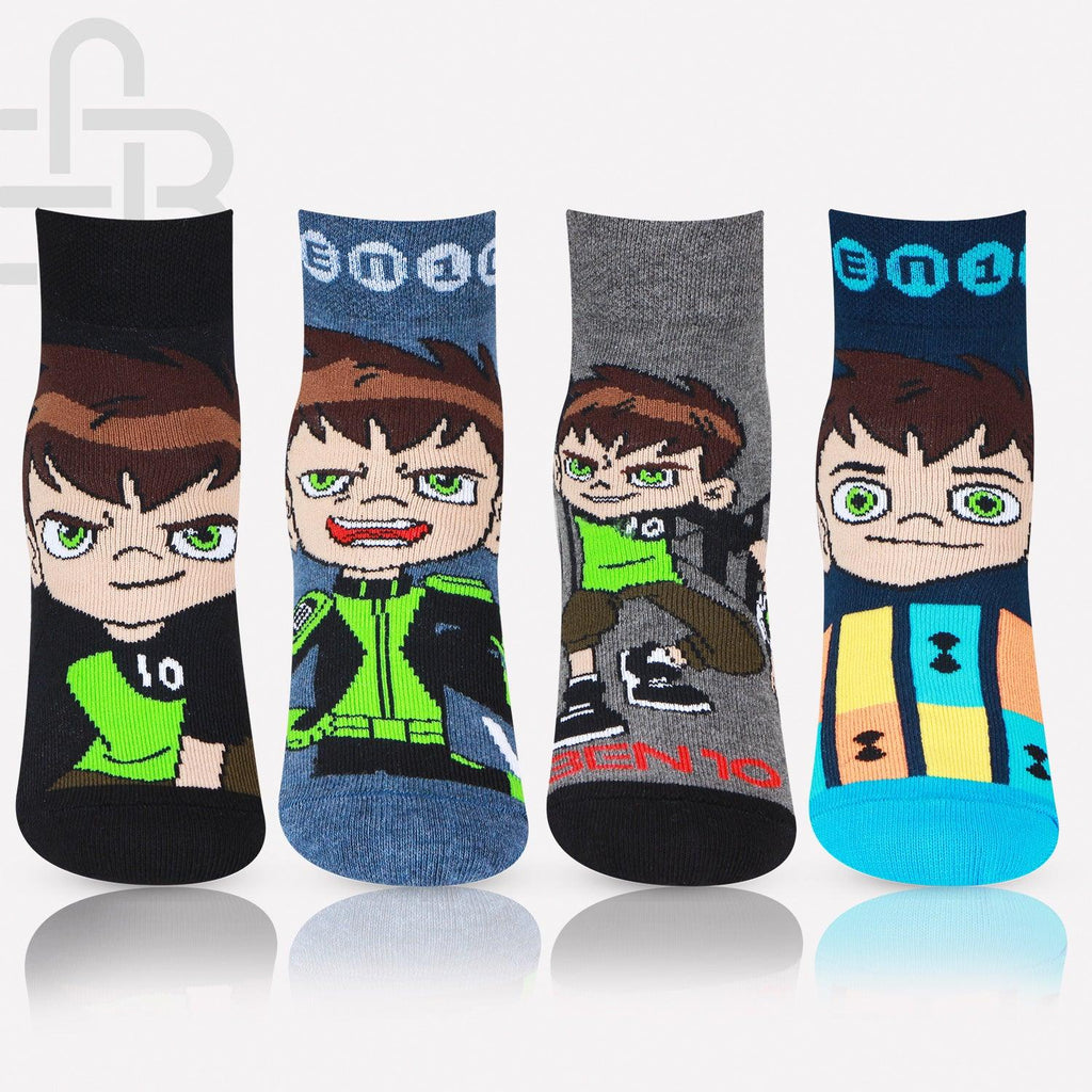 Kids Ben10 Cotton Ankle Socks