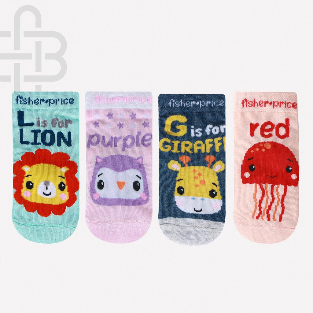 Fisher Price Baby Socks - Pack Of 4